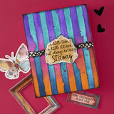 Tattered Stripes Stencils from the Beautifully Imperfect Collection