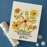 Thank You Bouquet 3D Emboss & Cut Folder from the Tabbed Classics Collection by Wendy Vecchi