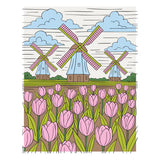 Windmills and Tulips Press + Foil Plate and Stencil Bundle by Yana Smakula