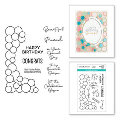 Ensemble de tampons transparents Party Balloon Garland de la collection It's My Party par Carissa Wiley