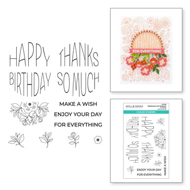 Kaleidoscope Arch Sentiments Clear Stamp Set from the Kaleidoscope Arch Collection