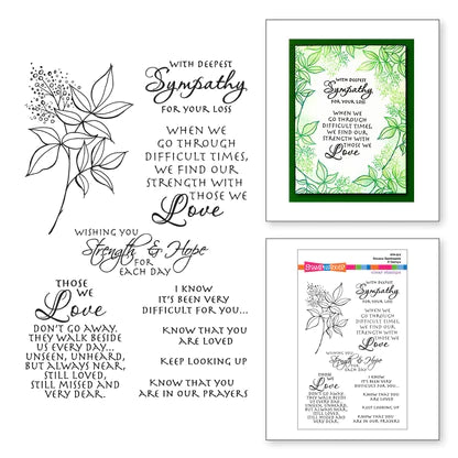 Sincere Sentiments Clear Stamp Set from the All the Sentiments Collection by Stampendous