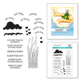 Jump for Joy Sentiments Clear Stamp Set from the Jump for Joy Collection