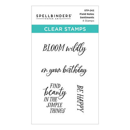 Field Notes Sentiments Clear Stamp Set from the Field Notes Collection