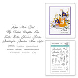 Family Musical Mix Greetings Clear Stamp Set from the Bibi's Musical Notes Collection by Bibi Cameron