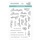 Family Musical Mix Greetings Clear Stamp Set from the Bibi's Musical Notes Collection by Bibi Cameron
