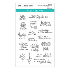 Shiny New Day Sentiments Clear Stamp Set