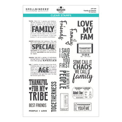 Family & Friends Clear Stamp Set by Esther Glas