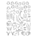 Illustrated Boys & Girls Clear Stamp Set by Josh Griffiths