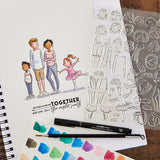 Illustrated Boys & Girls Clear Stamp Set by Josh Griffiths