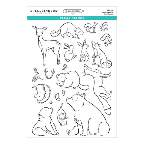 Wild Friends Clear Stamp Set by Josh Griffiths