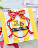 Fancy Oval with Bow Dies