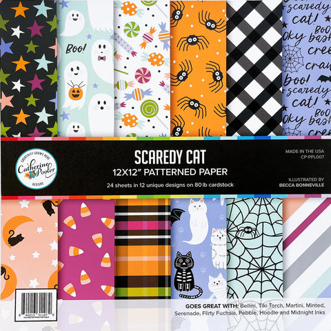 Scaredy Cat 12x12 Patterned Paper