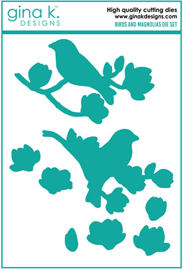 Ensemble de matrices d'oiseaux et de magnolias