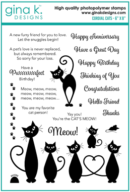 Cordial Cats Stamp Set