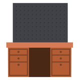 Lovely Layers Pegboard & Desk Honey Cuts