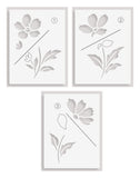 Painted Petals Stencil Set (3 in 1)