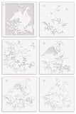 Stencil Art: Swan Serenade Layering Stencil Set (6 in 1)