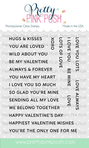 Sentiment Strips - Valentine Stamp