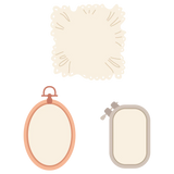 Lovely Layers: Shaped Embroidery Hoops Honey Cuts