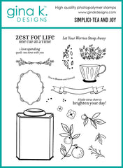 Simplici-tea and Joy Stencil Set