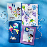 Up and Away Etched Dies from the Sky's the Limit Collection by Simon Hurley