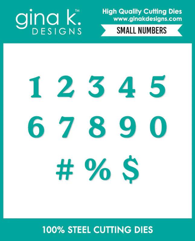 Really Small Numbers Small Numbers Die Set – Bumbleberry Papercrafts Ltd