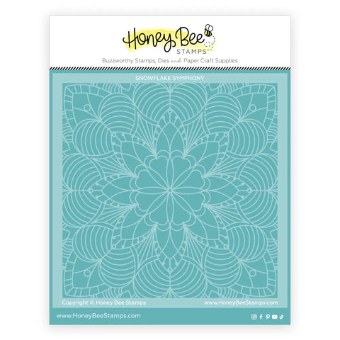 Snowflake Symphony Background Stencil