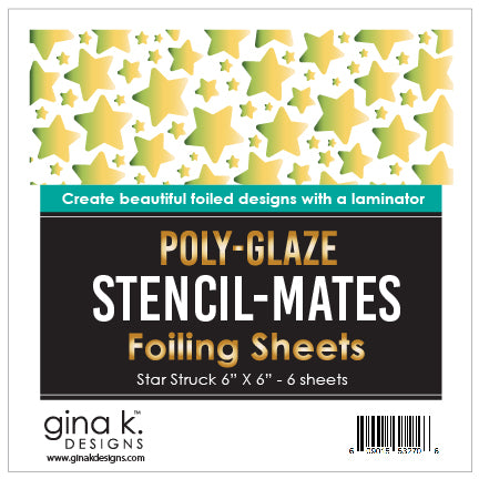Stencil Mates - Poly Glaze foiling Sheets - Star Struck