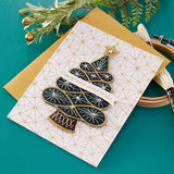 Stitched Christmas Tree Etched Dies from the Christmas Collection
