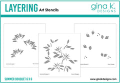 Summer Bouquet Layering Stencil