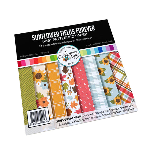 Sunflower Fields Forever Patterned Paper - RETIRING