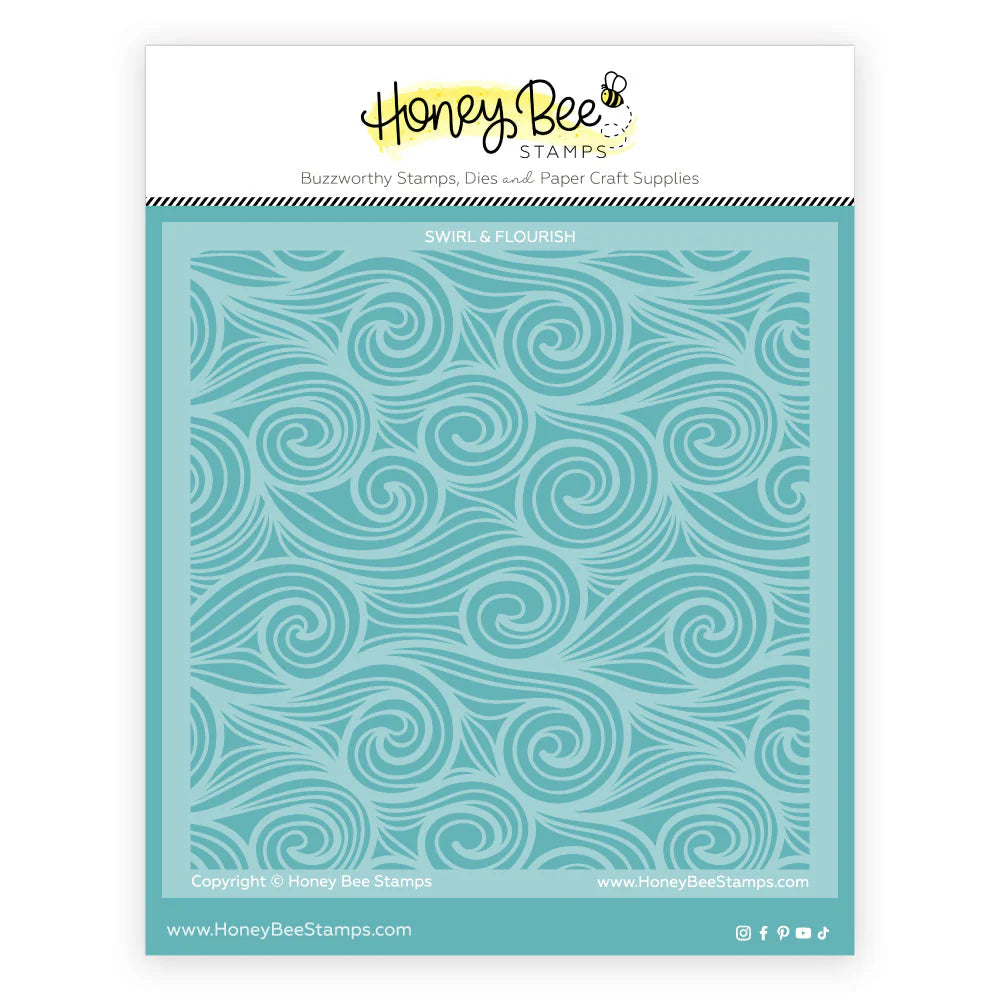 Swirl & Flourish 6x6 Background Stencils