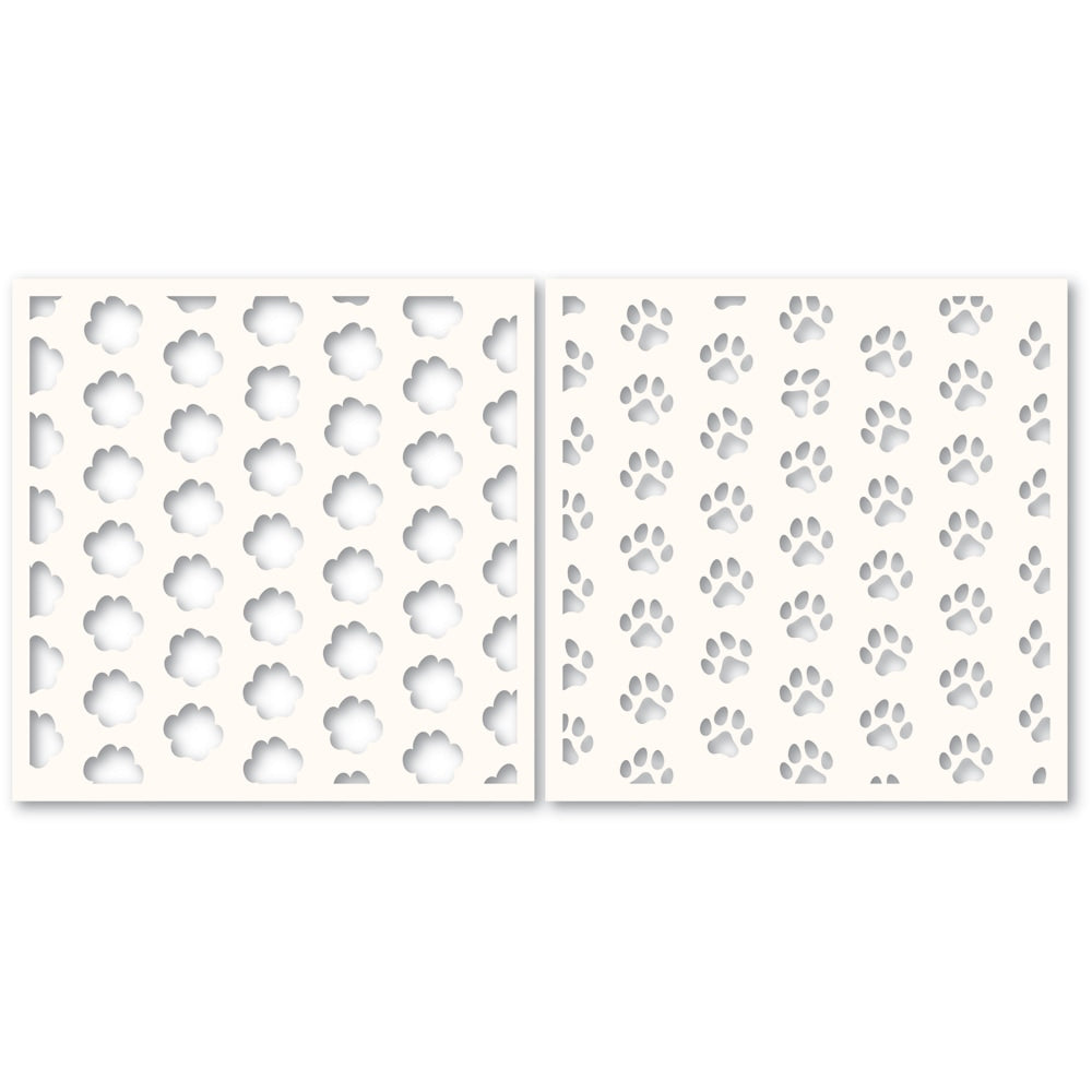 Pawprint Stencil Set