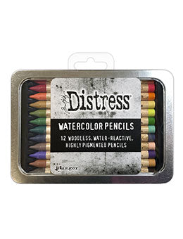 Crayons aquarelle de détresse, ensemble 4