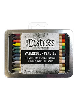 Crayons aquarelle de détresse, ensemble de 5