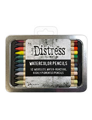 Crayons aquarelle de détresse, ensemble de 5