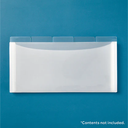 5 Pack Tabbed Divider Pockets from Totally Tiffany - 9" x 4" - RETIRING