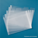 5 Pack Tabbed Divider Pockets from Totally Tiffany - 5" x 7"