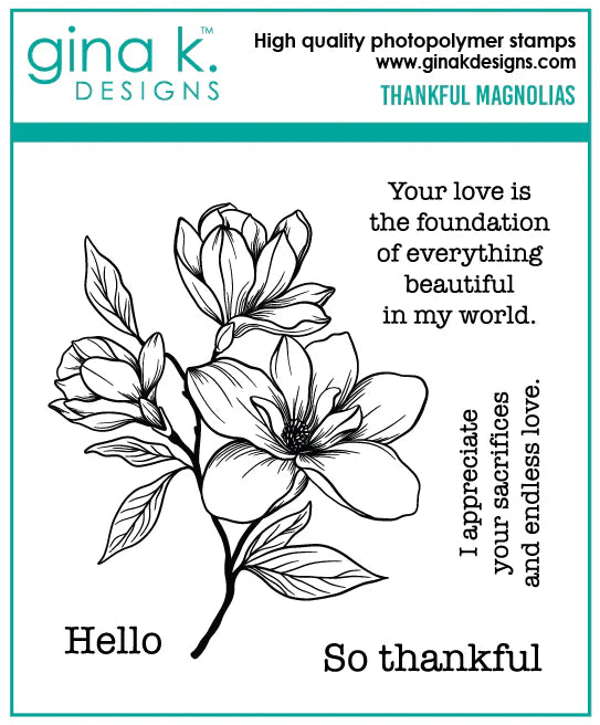 Thankful Magnolia Stamp Set