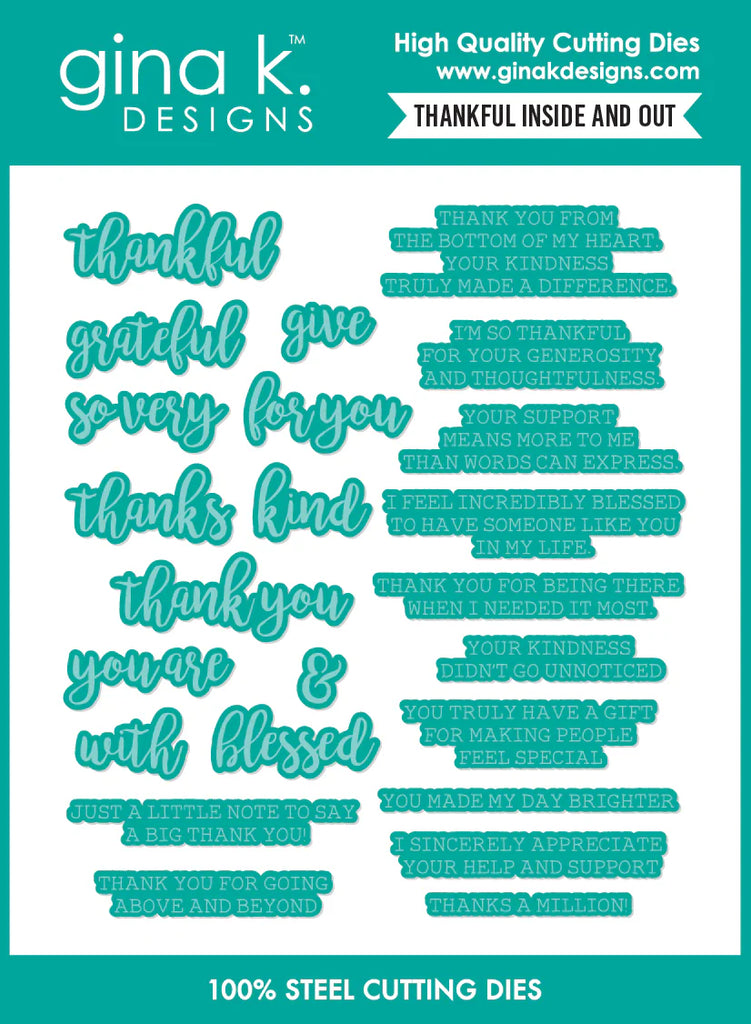 Thankful Inside and Out Die Set