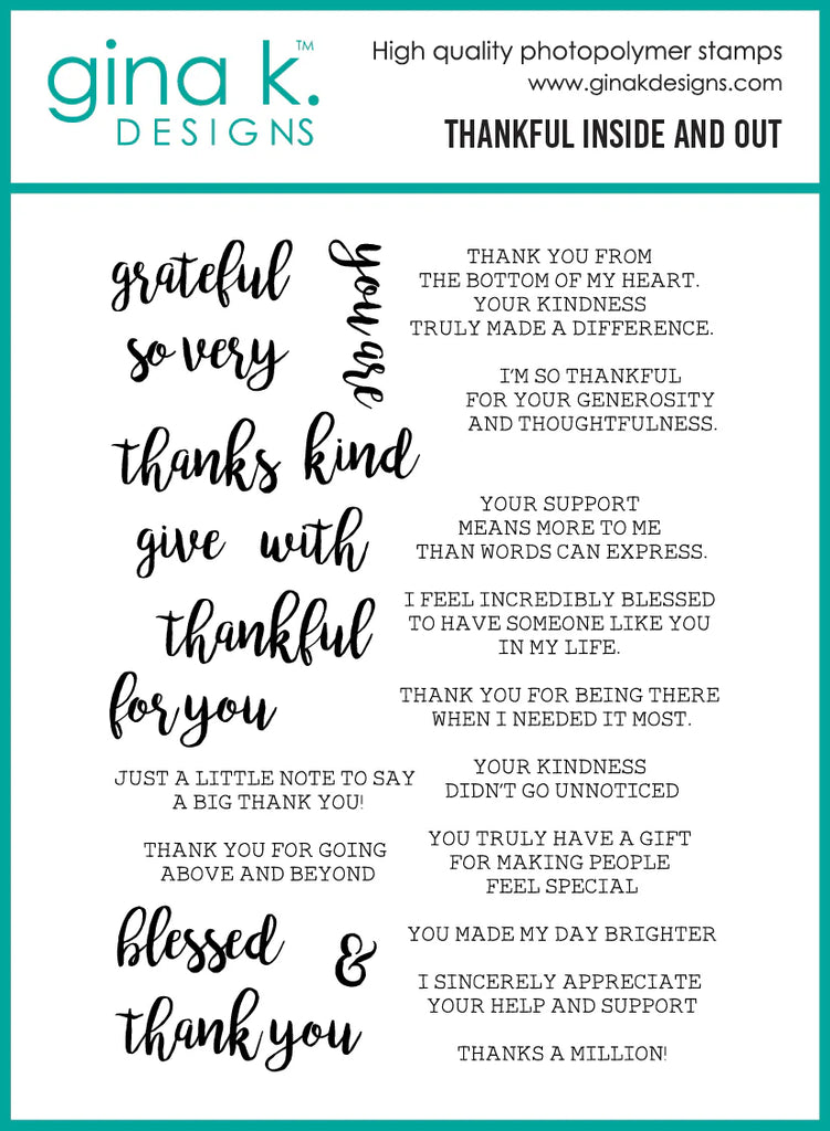 Thankful Inside and Out Stamp Set