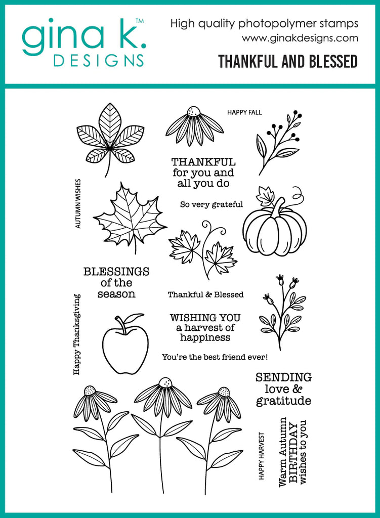 Thankful and Blessed Stamp Set