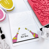 Hooray for Confetti Background Stamp