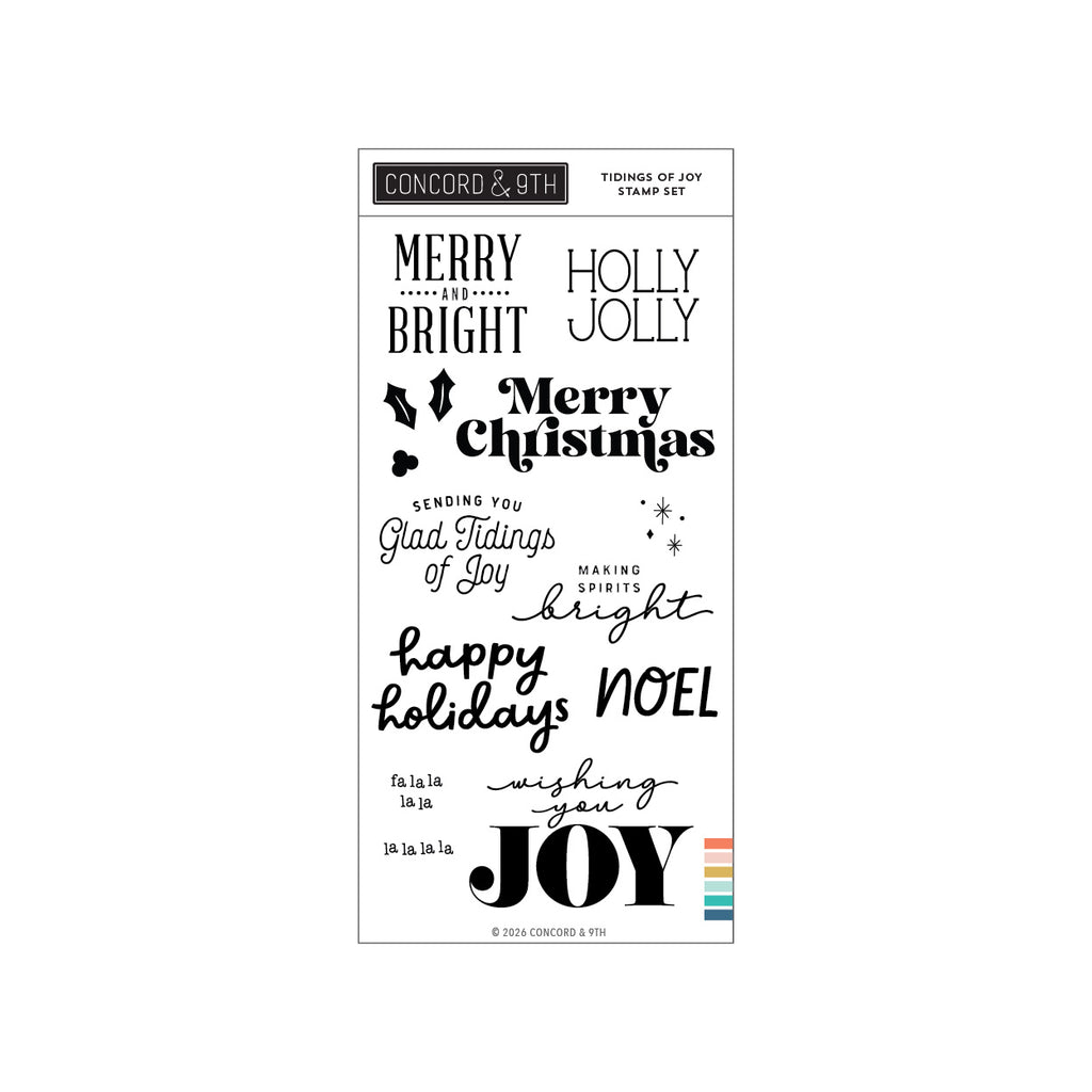 Tidings of Joy Stamp Set (4 x 8)