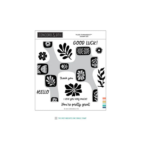 Tiled Turnabout™ Stamp Set (6 x 6)