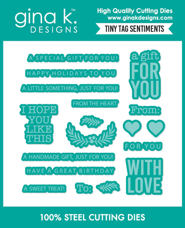 Tiny Tags Sentiments Die Set