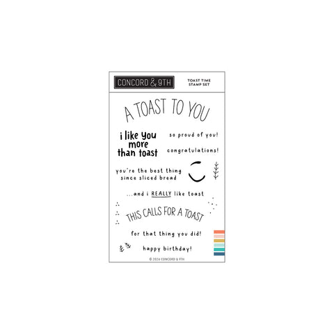 Toast Time Stamp Set (4" x 6")