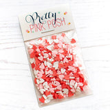 Confettis d'argile coeurs de Saint-Valentin