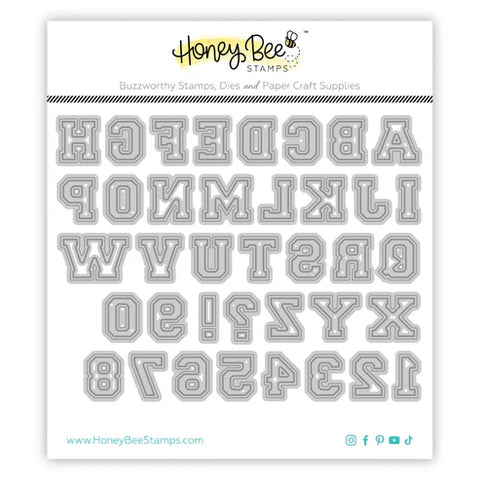 Varsity Letters Alphabet Honey Cuts